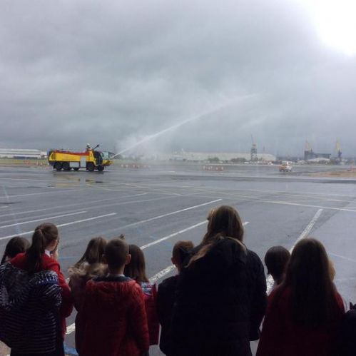 Eco Council visit Belfast City Airport